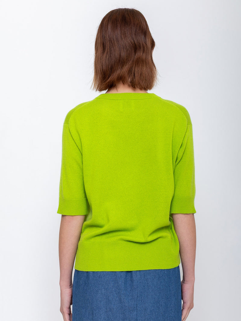 Half Sleeve Cashmere Sweater
