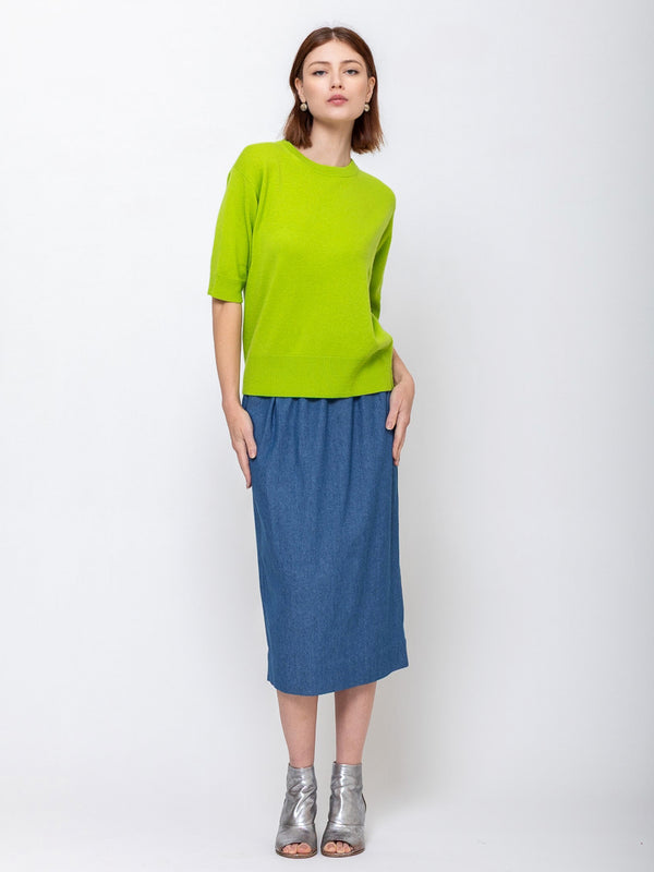 Half Sleeve Cashmere Sweater