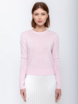 Long Sleeve Cashmere Sweater - Rose Fondant