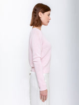 Long Sleeve Cashmere Sweater - Rose Fondant