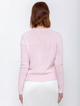 Long Sleeve Cashmere Sweater - Rose Fondant