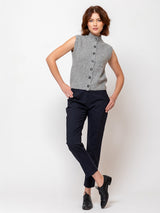 Mockneck Vest - Heather Melange