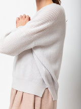 Allude - Round Neck Sweater - Moonlight - Verdalina