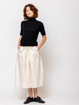 Short Sleeve Turtleneck Sweater