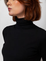 Short Sleeve Turtleneck Sweater