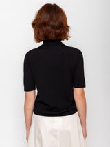 Short Sleeve Turtleneck Sweater
