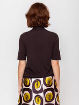 Short Sleeve Turtleneck Sweater