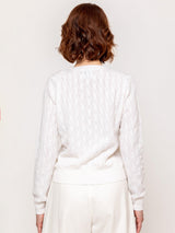 V-Neck Cashmere Sweater - Fleur de Sel
