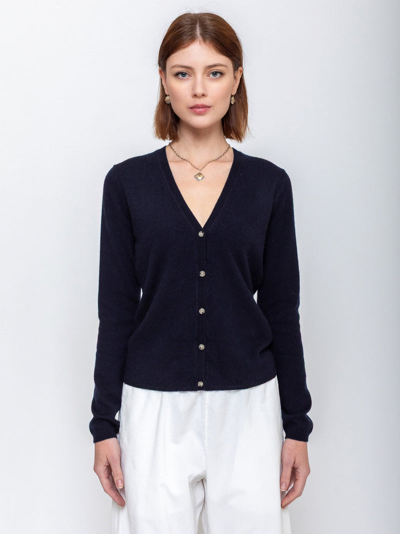 Cashmere Cardigan - Deep Night