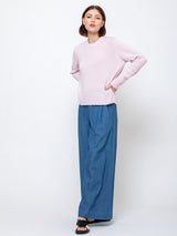 Allude - Long Sleeve Sweater - Pink - Verdalina