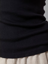 Sleeveless Turtleneck Sweater - Black