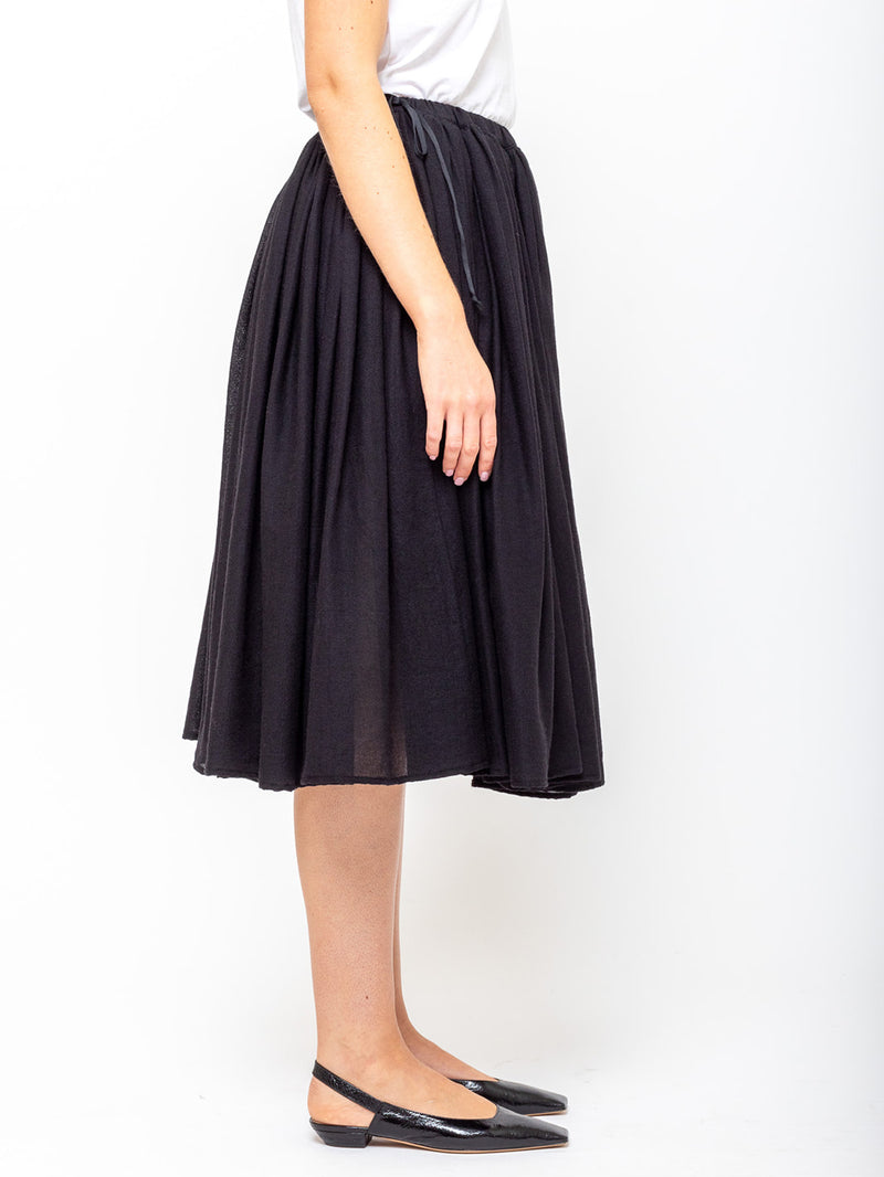 Apuntob - Gathered Skirt - Black - Verdalina