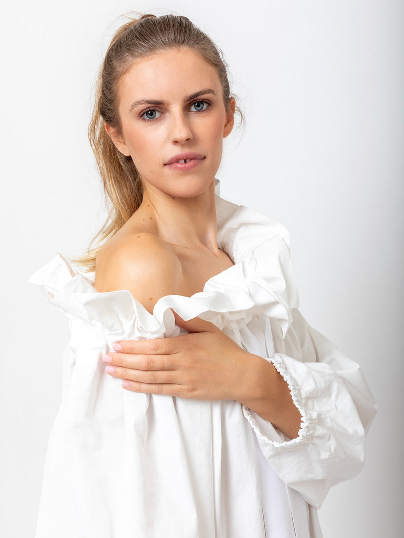 Aquarius Cocktail - Beautiful Mess - White Poplin - Verdalina