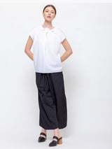 Atlantique Ascoli - Cap Sleeve Blouse - White - Verdalina