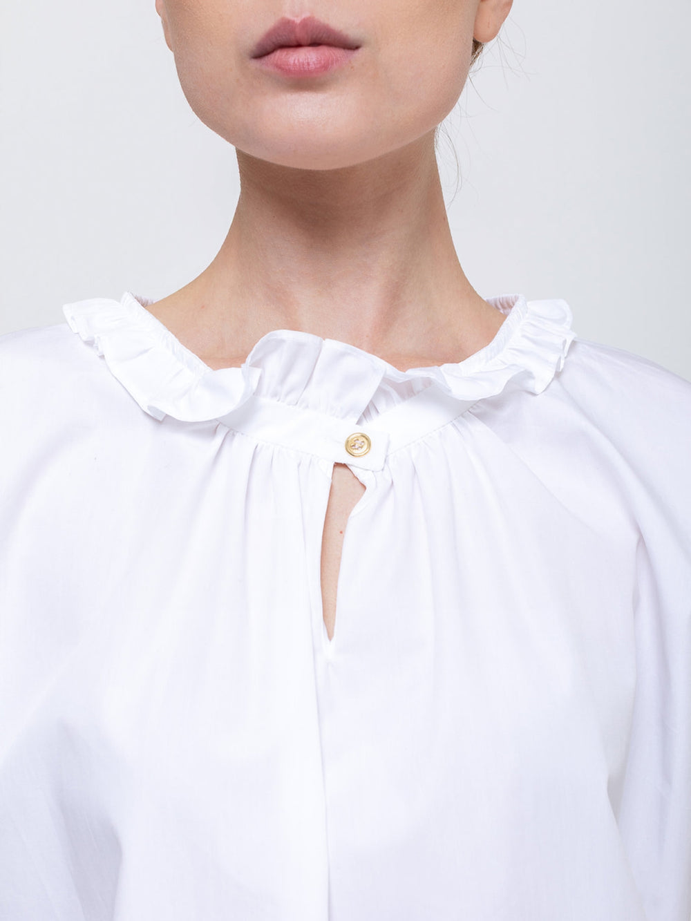 Atlantique Ascoli | Cap Sleeve Blouse - White | Verdalina