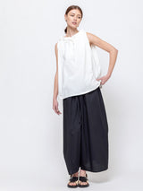 Sleeveless Knit Top - White
