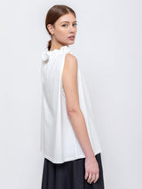 Sleeveless Knit Top - White