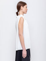 Sleeveless Knit Top - White