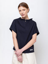 Atlantique Ascoli - Henley Sweatblouse - Navy - Verdalina