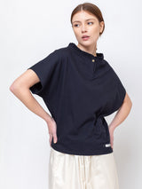 Atlantique Ascoli - Henley Sweatblouse - Navy - Verdalina