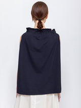 Atlantique Ascoli - Sleeveless Knit Top - Navy - Verdalina