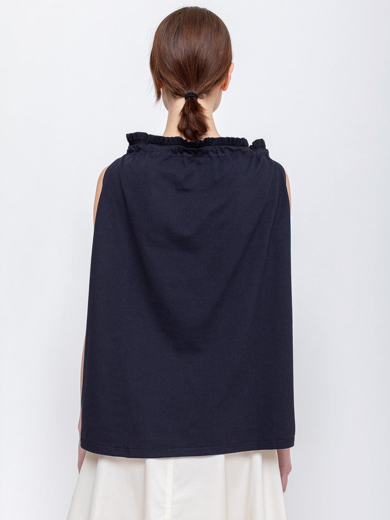 Atlantique Ascoli | Sleeveless Knit Top - Navy | Verdalina
