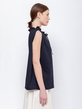 Atlantique Ascoli - Sleeveless Knit Top - Navy - Verdalina