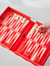 The Art of Backgammon - Red & Cream