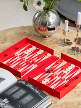 The Art of Backgammon - Red & Cream