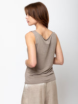 Evam Eva - Sleeveless Linen Knit Tank - Verdalina