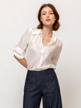 Long Sleeve Silk Blouse - Jasmin