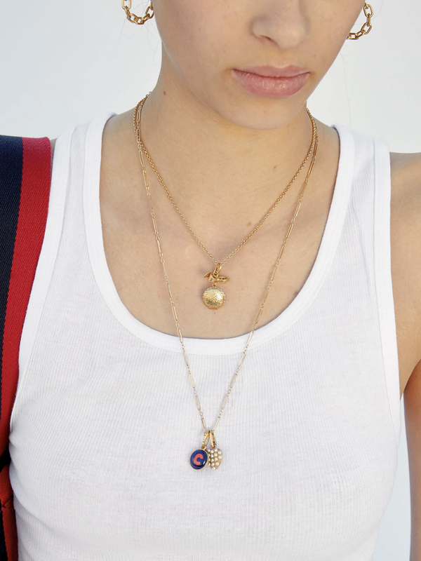 Clare V - Fine Rolo Charm Necklace - Verdalina