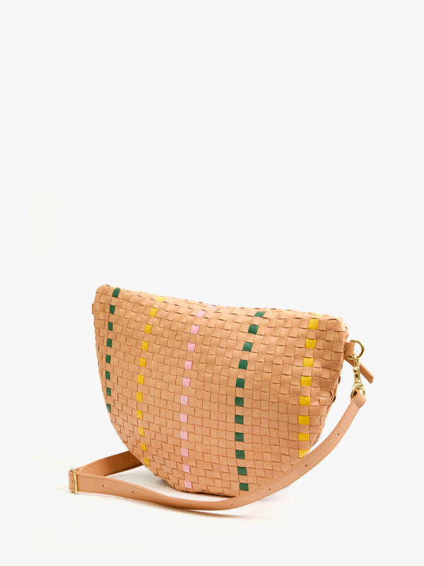 Grande Fanny - Bisque Woven Checker with Stripe