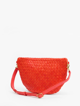 Grande Fanny - Medium Woven Diagonal - Bright Poppy