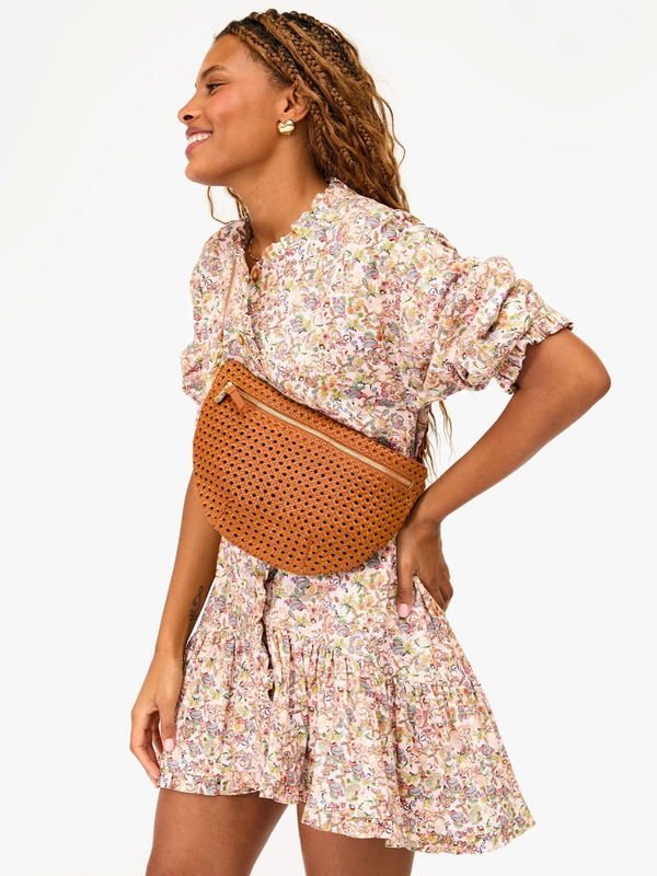 Clare V. - Grande Fanny - Tan Rattan - Verdalina