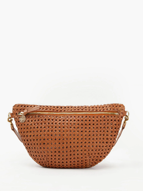 Clare V. - Grande Fanny - Tan Rattan - Verdalina