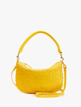 Clare V. - Petit Moyen Messenger - Snapdragon Woven Checker - Verdalina