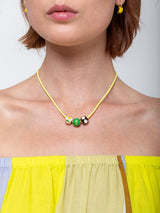 Clare V. - Beaded Cord Necklace - Verdalina