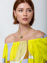 Clare V. - Beaded Cord Necklace - Verdalina