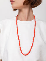 Clare V. - Grande Enamel Barrel Chain - Persimmon - Verdalina