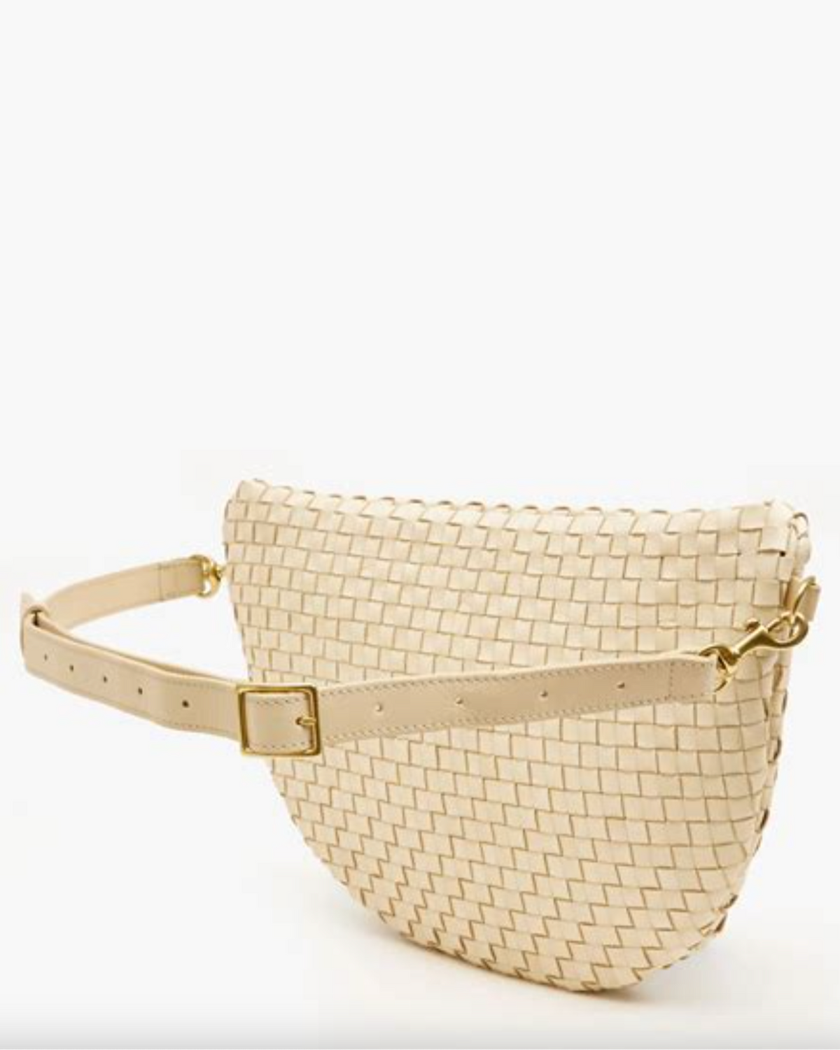 Clare V. | Grande Fanny - Woven Checker - Cream | Verdalina