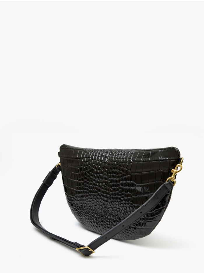 みなこ様 quatre bag Clare V. | Grande Fanny - Congo Croco - Black | Verdalina