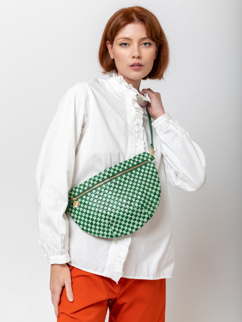 Clare V. - Grande Fanny - Woven Fern Mist - Verdalina