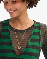 Clare V. - Pearl Striped Locket - Verdalina