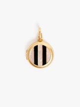 Clare V. - Pearl Striped Locket - Verdalina