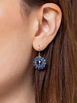 Iolite Round Drop Earrings
