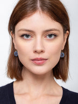 Iolite Round Drop Earrings