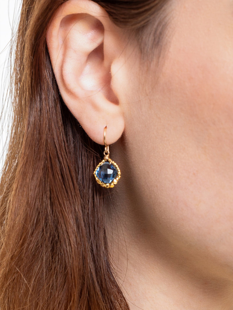 London Blue Quartz Drop Earrings