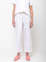 Domi Sleepwear - Organic Cotton Short Sleeve Pajamas - White - Verdalina