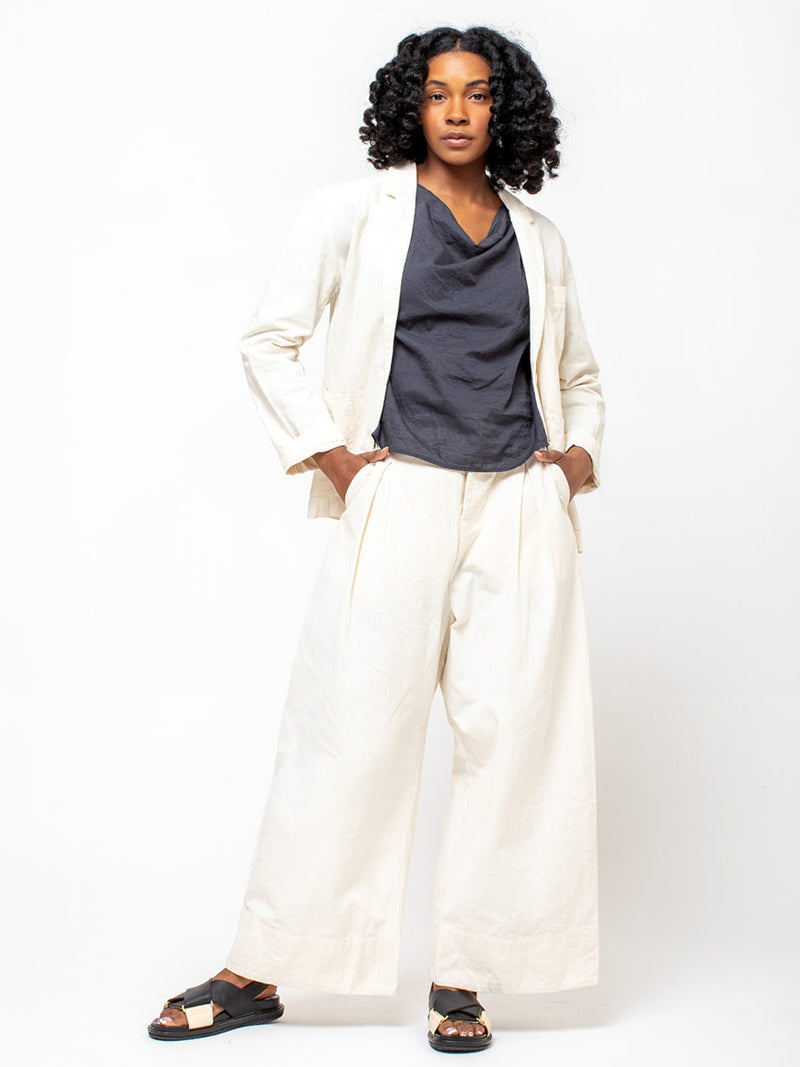 Elsa Esturgie - Nimbe Pants - Ecru - Verdalina